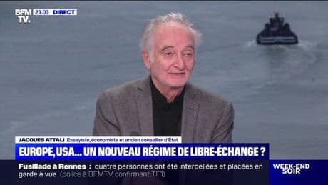 "Il faut ne pas s'occuper des droits de douane", affirme Jacques Attali