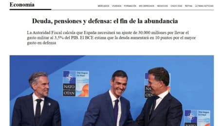 Oleada de críticas a 'El País' por asegurar que &quot;se acabó la era de la abundancia&quot; en España