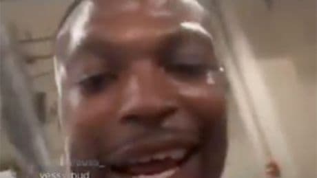 TCU star takes Jordon Hudson swipe during wild locker room celebration
