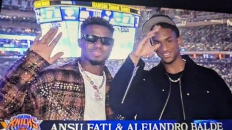 Ansu Fati y Balde, juntos en el Madison Square Garden de Nueva York