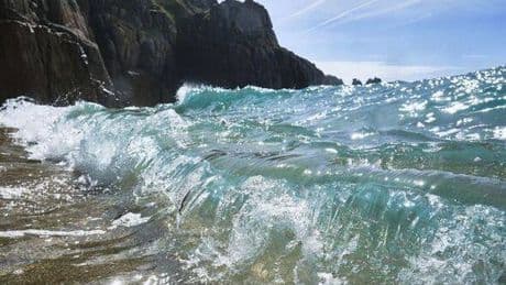 Hidden gem UK beach with turquoise water where you can swim with seals