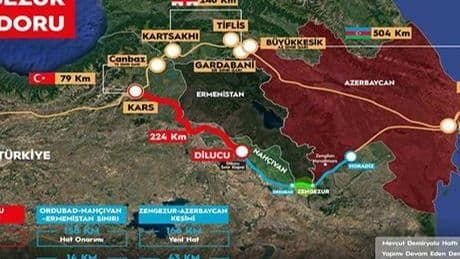 Zengezur Koridoru’nun kritik yatırımı: Kars – Iğdır – Aralık - Dilucu Demiryolu Projesi