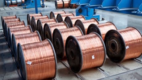 Copper hits one-month peak on strong China factory data, weak dollar