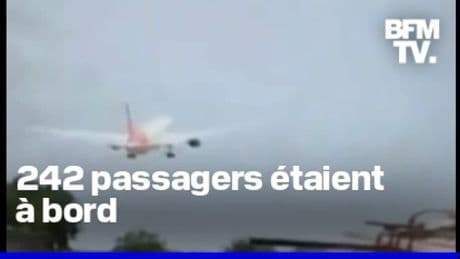 La vidéo du crash d'un avion de ligne en Inde avec 242 passagers à bord