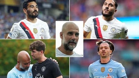 Man City set for crunch talks with big-name stars after signing FOUR players for £115m - with Pep Guardiola keen to trim squad for Premier League season