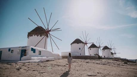 Los molinos de Mykonos que son una postal muy manchega