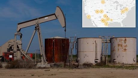 Map reveals more than 1,300 toxic sites across US where cancer-causing chemicals seep into the ground