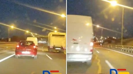 La indignación de un conductor mientras circula por una autovía de Madrid que le lleva a cometer una infracción: “Luego me obligan a hacer estas cosas”