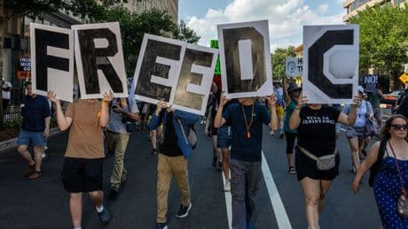 D.C. fights back against Trump's takeover — in court and on the streets