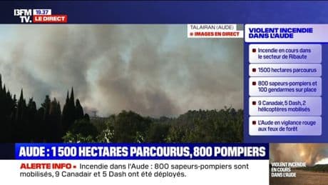 Incendie dans l'Aude: "Le propriétaire de la location nous a demandé d'évacuer sur Talairan", explique Philippe, vacancier à Jonquières