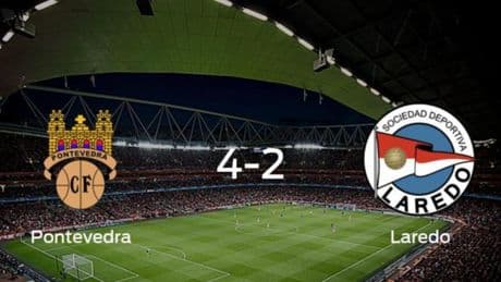 El Pontevedra se hace fuerte en casa y consigue vencer al Laredo (4-2)