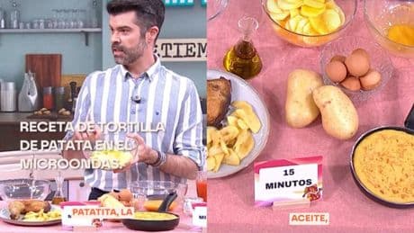Luis Zamora, nutricionista: “Si pelas una patata, la picas, le añades aceite, la cubres con film transparente, la pinchas y la metes 15 minutos al microondas, tendrás una tortilla de patatas saludable y con menos calorías”