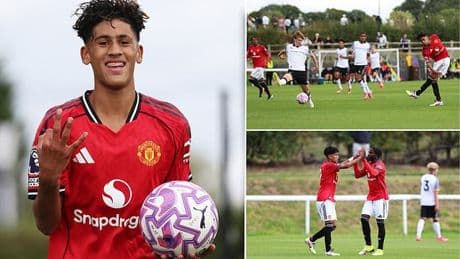 Man United wonderkid dubbed 'Kid Messi' scores 22-minute hat-trick while playing above his age group