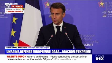 Guerre en Ukraine: Emmanuel Macron soutient "un cessez-le-feu inconditionnel pour préparer une paix robuste et durable"