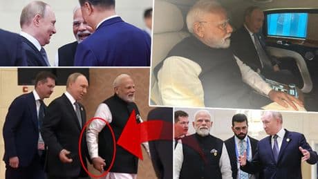 Modi ve Putin'in samimiyeti dünya gündemine oturdu: Zirveye damga vuran kareler