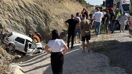 Manisa'da feci kaza! Kontrolden çıkan araç menfeze savruldu: 12 yaşındaki çocuk hayatını kaybetti