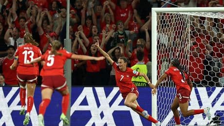 Hosts Switzerland reach Women’s Euro 2025 quarter-finals with last-gasp goal