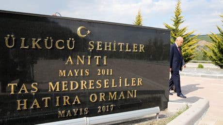 Türk milliyetçilerinin Çanakkale'si! MHP'den Ülkücü Şehitler Anıtı'nda anma töreni