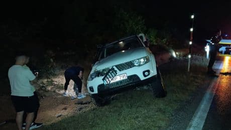 Tekirdağ'da sağanak yağış kazaya neden oldu: İki yaralı