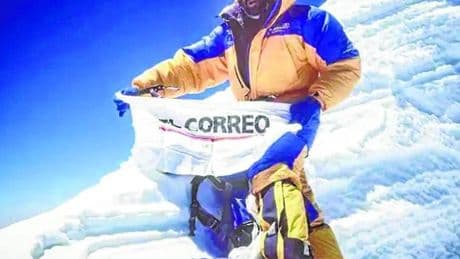 La gesta de Oiarzabal en las alturas cumple un cuarto de siglo