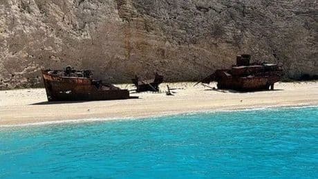 I visited one of Greece's most famous beaches - it's beautiful but there's a catch