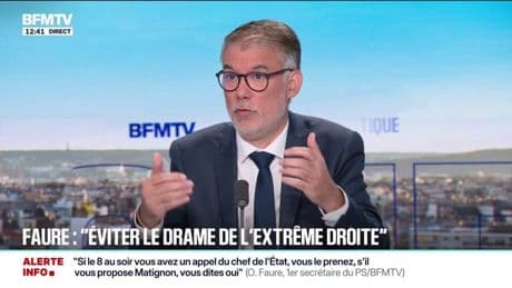 Olivier Faure (PS) assure "qu'il n'a plus de contact avec Jean-Luc Mélenchon (LFI) depuis plus de deux ans"