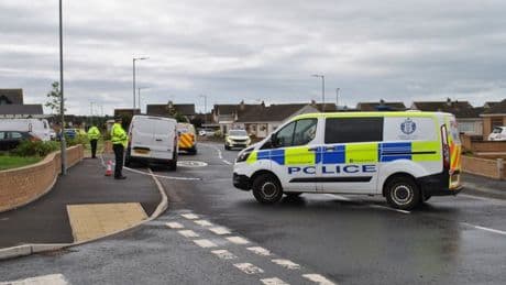 Man charged after 'attempted murder' of police officer in Scots town