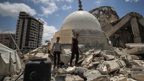 Israel wrecks last functioning hospital in north Gaza as food aid begins to trickle in