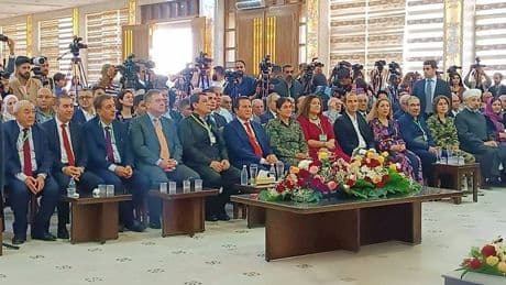 Kamışlı'da Kürt Konferansı: Bu fotoğrafta 7 terörist var! Sonuç bildirgesini 20 milyon TL ödülle aranan terörist okudu...