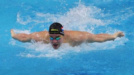 WK zwemmen: Nyls Korstanje zesde op 50 meter vlinder, ook geen plak voor Caspar Corbeau op 100 meter school