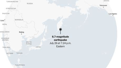 Tsunami Alerts Issued for U.S. and Japan After Huge Pacific Quake