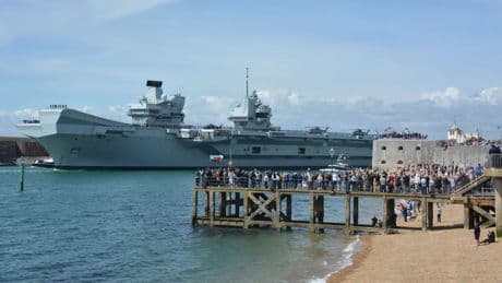 Navy flagship HMS Prince of Wales leaves Australia during eight-month deployment