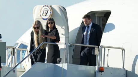 Vance arrives in Arizona with Charlie Kirk's casket aboard Air Force Two