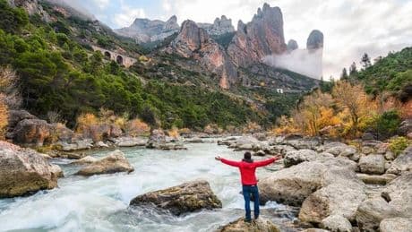 Hay un camino del cielo en los Mallos de Riglos