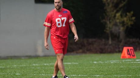 Travis Kelce on what's changed since his engagement to Taylor Swift: 'I got one more ring'