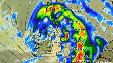 UK weather: Exact date 600-mile rainstorm will engulf UK with 0 regions spared
