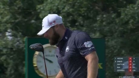 Hot-headed Tyrrell Hatton caught hissing X-rated four-word blast at his DRIVER on live TV at PGA Championship