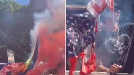Primo Maggio, a Torino i centri sociali si prendono il palco: bruciate le bandiere Ue, Usa e Israele