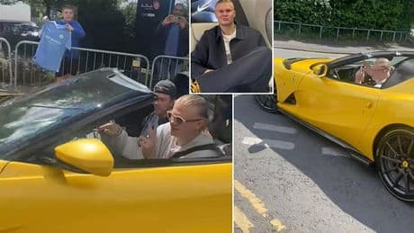 Erling Haaland adds an EIGHTH car to his luxury collection - as Man City star splashes out on £320,000 Ferrari which is almost as fast as F1 cars