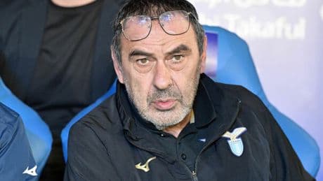 Lazio, Sarri va in campo dopo lo spavento