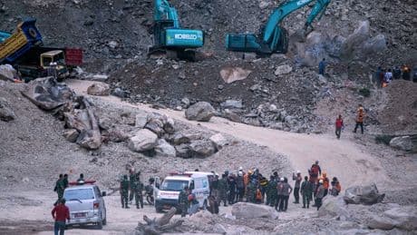 Ten people killed and six missing after quarry collapse in Indonesia, officials say