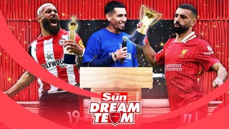 Daniel Munoz, Bryan Mbeumo and other winners of Dream Team’s end-of-season awards for 2024/25!