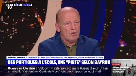 Mettre des portiques à l'école: pour Bruno Pomart, ancien instructeur du Raid, "il faut privilégier la prévention"