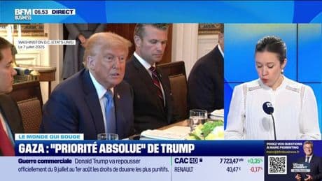 Caroline Loyer : Gaza, "priorité absolue" de Trump - 08/07