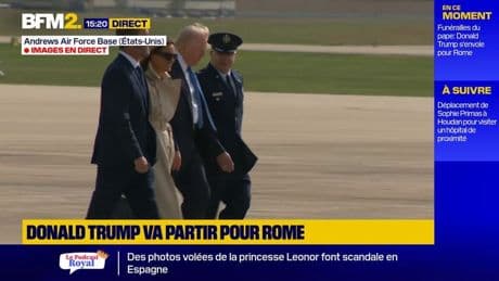 États-Unis: Donald et Melania Trump s'envolent pour Rome pour assister aux funérailles du pape