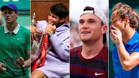 Sinner in vetta al ranking, Alcaraz si avvicina a Jannik. Novit&agrave; Draper e Medvedev