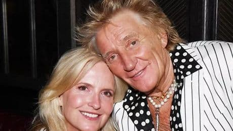 Loved-up Rod Stewart and Penny Lancaster hold hands in Copenhagen as she joins his tour