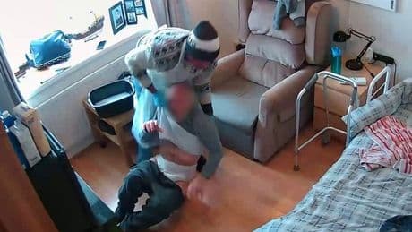 Carer seen 'violently degrading' frail old man on CCTV just days before he died