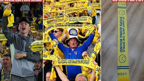 Leeds fans hit out after free special edition scarves celebrating Premier League promotion go on sale for £400