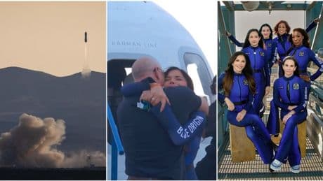 Blue Origin, dall'abbraccio tra Jeff Bezos e Lauren Sanchez al concerto di Katy Perry: cosa è successo durante (e dopo) il lancio della New Shepard